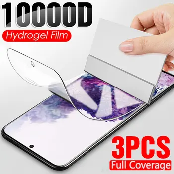 3Pcs Hydrogel Film Screen Protector For Samsung Galaxy S10 S8 S9 S20 Plus S10E S7 S6 Edge Zaslon Patron na Upoštevajte 20 8 9 10 A50