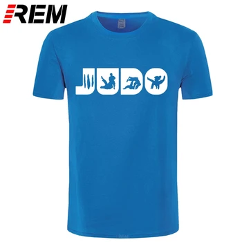 Poletje Judo Majica Borilne Veščine Judo Darila Judo T-Shirt Za Moške Graphic T-Shirt Crewneck Bombaž Natisniti Tee Majica