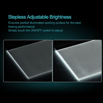 A2 Risanje Tablet LED Ultra-tanka Svetlobno Ploščico, Slikarstvo Iskanje Plošče Nastavljiva Svetlost oči zaščitna in varčevanja z energijo
