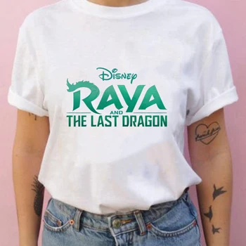 Raya in Zadnji Zmaj T-shirt Femme Kawaii Grunge Tumblr T shirt Harajuku Letnik Tshirt Dropship