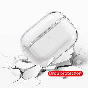 Za Airpods Pro Zaščitni ovitek Za Apple Airpods 3 Bluetooth Slušalke Nastavi prosojno PC Trdo Lupino Jasno, Zaščitna