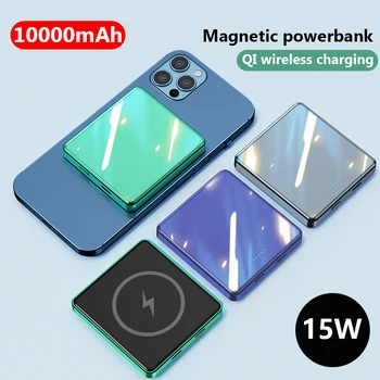 10000mAh mini Brezžični Magnetni Moči Banke Za iphone 12 12pro 12promax magsafe polnilnik Mobilnega Telefona powerbank Zunanje baterije