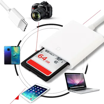 Tip C USB 3.1 USB-C za Micro SD SDXC Card Reader OTG Podatkovni Kabel Tip-C Mini Adapter za Macbook Telefon Samsung Huawei Xiaomi