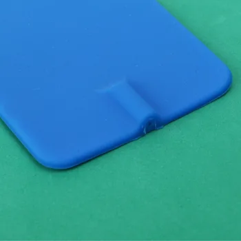 12 kosov modrega večkratno uporabo pravokotne elektrode pad non-gel ogljika gume elektrode, ki se uporabljajo za EMS in desetine mikro tokovi