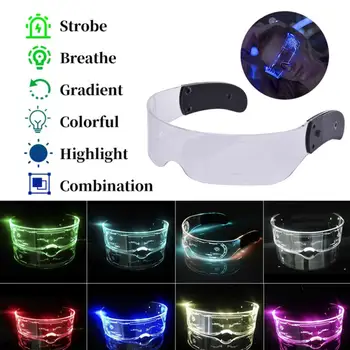 LED Svetlobna Očala LED Očala EL Žice Neon Light Up Vizir Očala Bar Stranka EyeWare Za noč Čarovnic, Božič Strank
