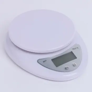 Gospodinjski Visoko precizne 5 kg Digitalni Peko Obsega Prenosni LCD Elektronski Kuhinja živilska Beline Merjenje Teže