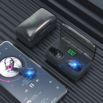 TWS Bluetooth 5.1 Slušalke 4200mAh Polnjenje Box Brezžične Slušalke CVC Šumov Brezžične Slušalke Športne Nepremočljiva