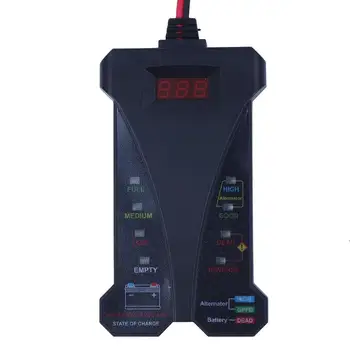 Najnovejši 12V Zaslon LCD Digitalni Tester za Baterije Voltmeter In Polnjenje Sistema Analyzer Poklicni Avtomobilski Deli