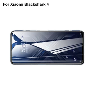 2PCS Poln, Ukrivljen Zaslon Patron BlackShark 4 Polno Kritje Kaljeno Steklo Za Xiaomi Black Shark 4 Zaščitna Flim Black Shark4