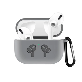 Za Apple Airpods Pro Brezžične Bluetooth Slušalke Primeru Silikonski Zaščitne Slušalke Kože Pokrov za Polnjenje Box s Sponko