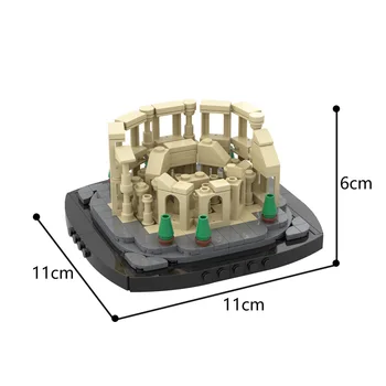 Moc Krajev serije Mini Kolosej gradnik DIY smallparticles opeke mesto arhitekture za otroke je igrača darilo