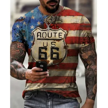 Poletje moška T-Shirt Evropski In Ameriški Street Fashion 6 Pivo Shiel 3D Tiskanih Obleke, Svoboden Velikosti Hitro Sušenje T-Shirt