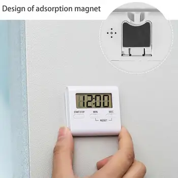 Baldr Velike Magnetne Digitalni LCD Kuhinja Odštevalnik časa za Kuhanje Ura Praktične Alarm Alarm Stojalo Štoparica Z Kit E7X8