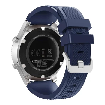 20 mm 22 mm Silikonski Trak za Samsung Galaxy Watch Aktivna 2 Aktivno 3 Prestavi S2 Watchband Zapestnica Trak za Huami Amazfit bip