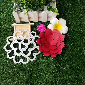 3D Big Rose Cvet Okvir Obrti Umre Rezanje Kovin Matrice Šablona za DIY Scrapbooking Foto album Papir, Kartice, Izdelava Dekorativnih