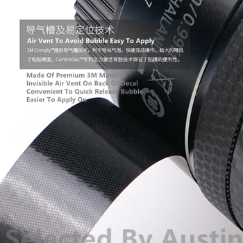 Objektiv Nalepko Kožo Zaviti Film Za Sigma 105mm 1.4 E Mount Nalepke Anti-scratch Zaščitnik Primeru