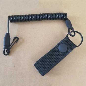 Vojaške Pomlad Varnostni Pas Taktično Anti-izgubil Elastična Vrvica za opaljivanje tega Vrv Pištolo Vrv Za Key Ring Verige Svetilka Lovski Pribor