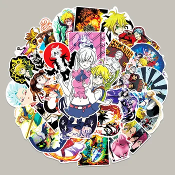 10/30/50PCS Sedem Smrtnih Grehov Nalepke Japonski Anime Manga Grafiti Nalepke Osebno Risanka Skateboard Voziček Polje Nalepka