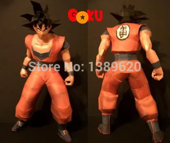 Papir Model Anime Goku 3D papir uganke diy igrače