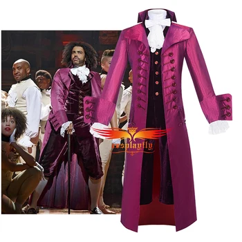 Glasbeni Hamilton Thomas Jefferson Marquis de Lafayette, Cosplay, Viktorijansko Kostum za Odrasle Moške Obleke Srednjeveški Jarek Hlače Telovnik