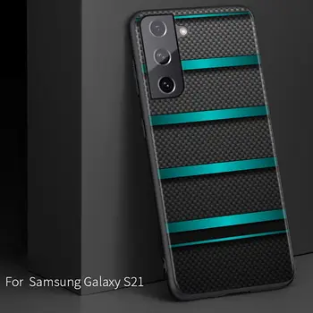 Avto Ogljikovih vlaken Za Samsung Galaxy S10 S21 S10E S9 S8 S7 Opomba 20 10 9 8 Ultra 5G Plus Edge Pro Black Primeru Telefon