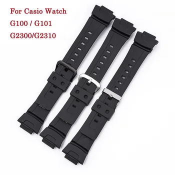 Smole Watchband za Casio G-SHOCK G100 G-200 G-101 G-2310 G-2300 Manšeta Silikonski Watch Band Zapestnica Trak