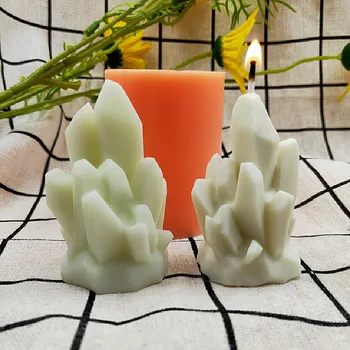 3D Ledenica Obliko DIY Aromaterapija Sveča Plesni DIY Silikonski Kalup Namizni Dekor