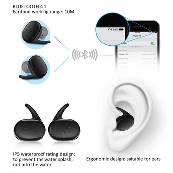 Y30 TWS Brezžična tehnologija Bluetooth 5.0 Slušalke Slušalke Stereo Slušalke Šport šumov Mini Čepkov Za Vse Pametni Telefon
