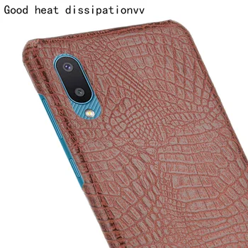 Za Samsung A02 Primeru Luksuznih klasičen vzorec Krokodil PU usnjena torbica Za Samsung Galaxy A02 02 A022F Telefon Primeru 6.5