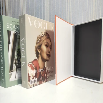 Ponaredek Knjige Fashion Book Openable In Ni Odprt Začetni Dekoracijo Knjiga Polje, Eleganten In Lep Namizno Dekoracijo Lahko Shranjevanje