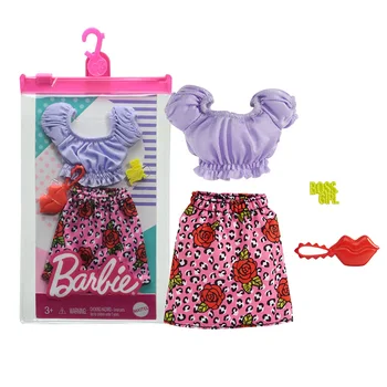 2021 Novo Prvotni Modni Mattel Barbie Obleke, Oblačila, Dodatki za Oblačila Srčkan Igrače za Dekleta Rojstni dan, Božično Darilo za Otroka