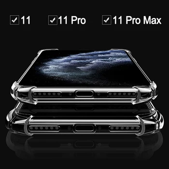 Ip 11pro max jasno Primeru Za iPhone 11 pro mac Kritje Na i telefon pro11 11max 11promax iPhone11 i11 odbijača Zaščitna Preprost Coque