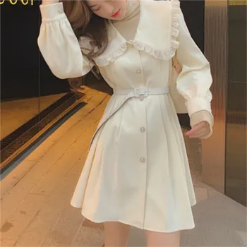 Kawaii Elegantno Obleko Žensk Pomlad Sladko Oblikovalec Stranka Mini Obleka Ženska Urad Dama Priložnostne Japonski Korejski Obleki Ženske 2021 Nova