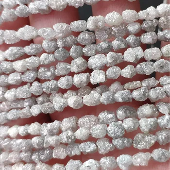 Svoboden kroglice diamond white baročno 3-4 mm 20 cm za DIY nakit, izdelava FPPJ debelo narave