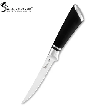 Sowoll Boning Noži File Nož 6 7 8 inch Kuhinja Kosti Nož z nedrsečo Poklicni Kuhar Nož za Ribe, Meso, Kuhanje Orodje