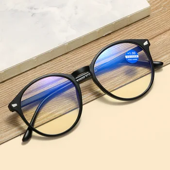Novi Anti-modra Svetloba Retro Velik Okvir Obravnavi Očala Dioptrije +1.0 1.5 2.0 2.5 3.0 3.5 Modni Očala HD Daljnovidnost Očala
