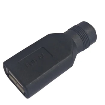 5.5*2.1 mm DC Ženski napajalna Vtičnica Za USB 2.0 tip A Moški Vtič Ženski Jack vtičnico 5V DC Napajanje Svečke diy Konektor Adapter za Prenosnik