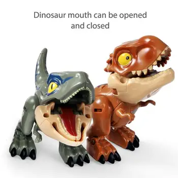 Jurassic Park Dinozavrov Prst Akcijska Figura, Za Srčkan Dino Preoblikovanje Robot Za Otroke Fantje Xmas Darila Igrače Tyrannosaurus Rex