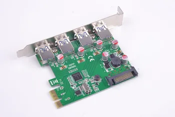 PCI-Express do 4 Vrata Visoke Hitrosti USB3.0 Krmilnik Gostitelja Kartica Chipset za Renesas