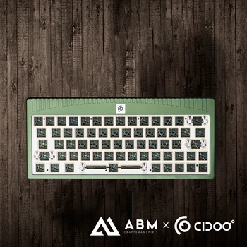 ABM64 ABM 64 Anodiziranega Aluminija Mehanske Tipkovnice Komplet 60% Hot Swappable vklopite povezavo Bluetooth 5.0 2.4 G Kabel Način RGB Led Tip c
