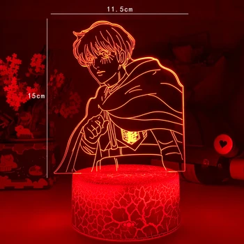 Anime Lučka za Napad na Titan 4 Armin Arlert Slika za Spalnica Dekor Noč Svetlobe Otroci Rojstni dan Darila Shingeki Ne Kyojin 3d Luči