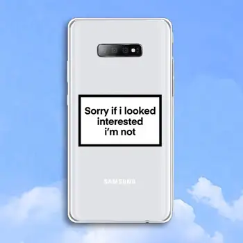 Design Smešno Ponudbe Besedilni Telefon Primeru Pregleden Za Samsung Galaxy A 71 21s S opomba 8 9 10 plus ultra 20