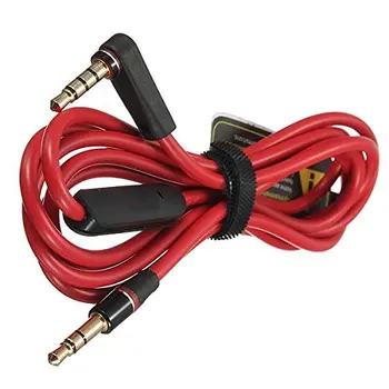 Top Deals 3.5 mm Audio Kabel, Slušalke Slušalke z mini in kontrolnika za Glasnost za M-o-nster Biti-ats Pro Zver je Detox Solo HD Stud