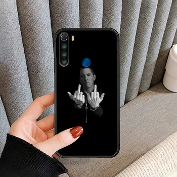 Rapper Marshall Mathers Eminem Telefon Primeru kritje Za XIAOMI Redmi Opomba 3 4 4 5 6 7 8 9 Pro T I max black hoesjes slikarstvo coque