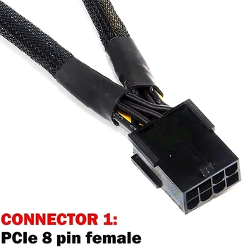 2021 CPU 8 Pin Moški Dvojni 2X PCIe 8 Pin (6+2) Moški Napajalnik Kabel Za Corsair Modularno Napajanje 20 cm Kabel