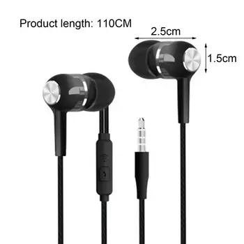 Žične Slušalke S12 Universal 3,5 Mm V uho Mobilne Telefonske Žice Nadzor Z Mikrofonom In K Pesmi Slušalke