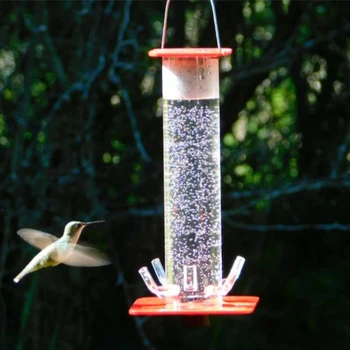 Cev Hummingbird Napajalni Visi prosto Živečih Ptic Podajalnik za zunanje Dvorišče Teras Drevo Decor Ptica dobave 2021 Nova