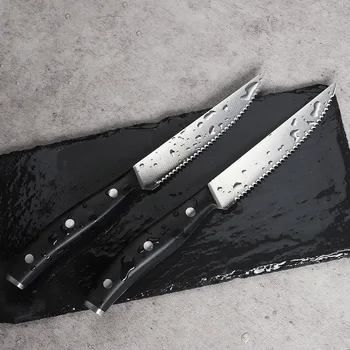 XHARP 4.5 Cm Zrezek Nož Cut Rezino Mesa iz Nerjavečega Jekla Britev Ostrih ABS Ročaj nemški Jekla Kuhinja Nazobčan Maslo Nož