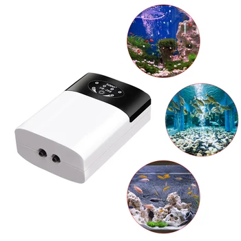 Dual-Namen Kisika Črpalke Praktično Polnjenje prek kabla USB Prenosni vod za odpadni Zrak Kamen Ultra Tihi Kompresor za Zrak za Aquarium Fish Tank