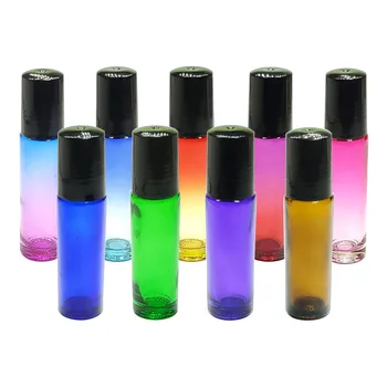 50PCS Prazne Steklenice, 10 ML Valj Aromaterapija Steklenice, Steklena embalaža Za Eterična Olja, Parfumi, Lip Gloss,